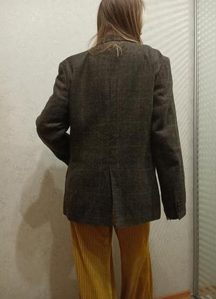 Шоколадный пиджак с шерстью4 фото