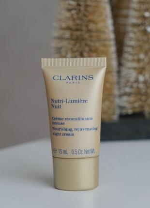 Нічний омолоджувальний крем clarins nutri-lumière nuit nourishing rejuvenating night cream1 фото