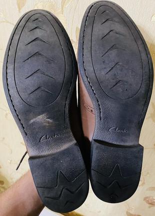 Кожаные туфли оксфорды фирмы clark's 44 р 30 см3 фото