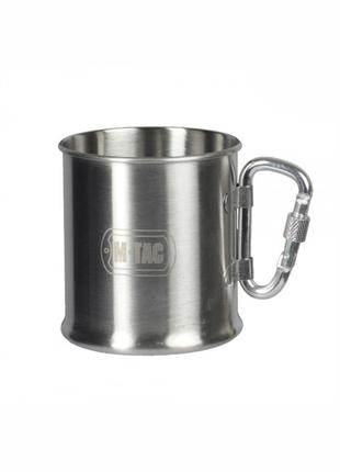 Кружка нержавейка с карабином