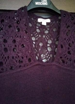 Новое вязаное платье чудесного фиолетового цвета7 фото