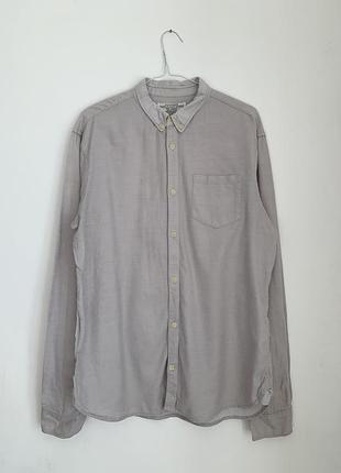 Сіра сорочка зі змішаної вовни allsaints