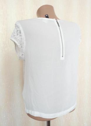 Біла блуза divided р. 10 (ог 90)2 фото