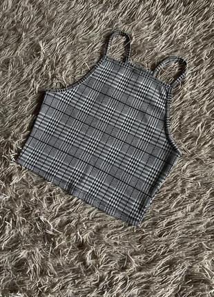 Топ в клетку. р.xs. h&m.