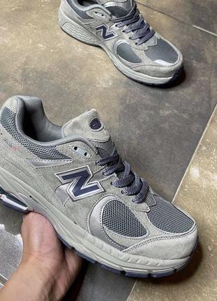 Стильные мужские кроссовки new balance 2002 r grey модное мужское кроссовки26биленс 2002р серые