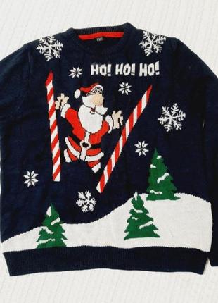 Новогодний свитер с гирляндой мигающий4 фото
