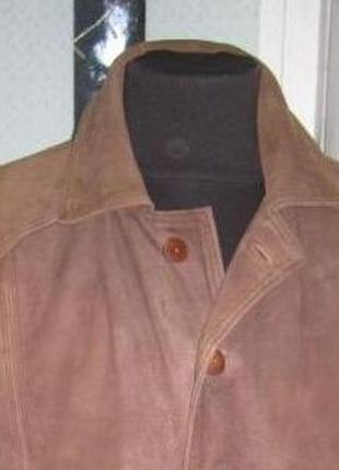 Класична шкіряна чоловіча куртка davigno. італія. 58р. лот 11211 фото