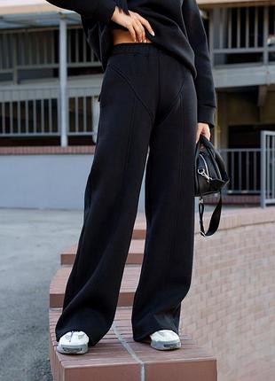 Теплі трикотажні штани на флісі, тёплые штаны на флисе