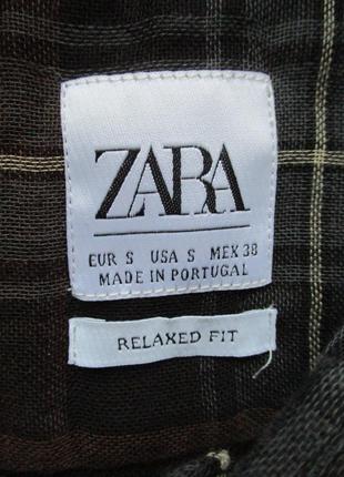 Zara (s) сорочка в клітинку чоловіча7 фото