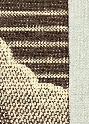 Килимок придверний karat flex 19162/91 50x80 см напівкруглий коричневий