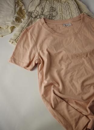 Рожева пудрова футболка h&m
