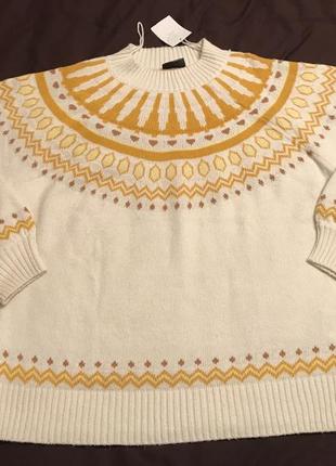 Дуже теплий «норвежський» светр світшот yessica 56-60