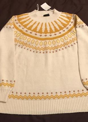 Дуже теплий «норвежський» светр світшот yessica 56-602 фото