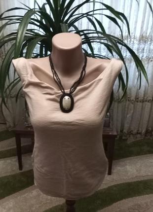 Стильное колье, ожерелье , бусы из бисера с перламутром