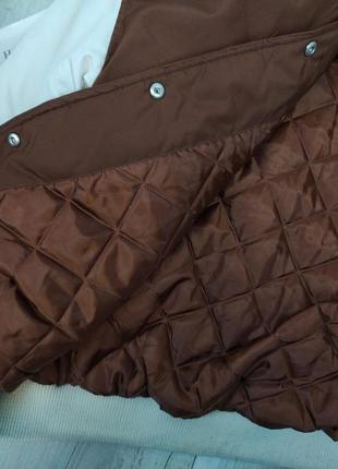 Женская куртка колледжа lc waikiki демисезонная с длинными рукавами коричневая размер 388 фото