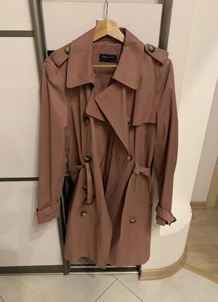 Тренч розовый marks &amp; spencer3 фото