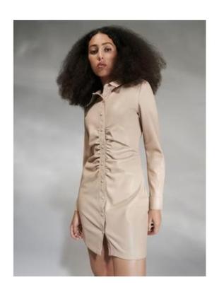 Платье кожаное