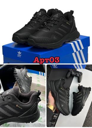 Чоловічі зимові кросівки на флісі адідас терекс adidas equipment terrex fleece black4 фото
