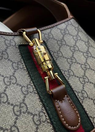 Сумочка жіноча коричнева з натуральної шкіри gucci7 фото