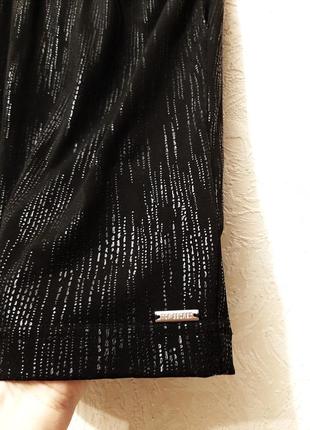 Ошатне вечірнє чорне плаття сукня міні стрейч цільні рукави, спинка напіввідкрита жіноча 42-44-466 фото