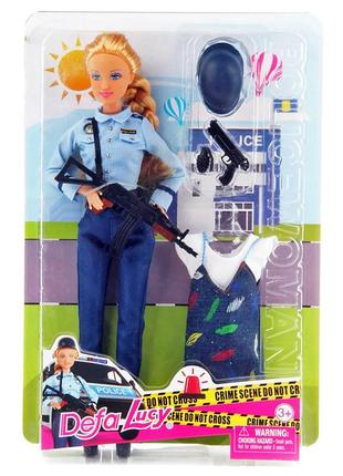 Лялька з нарядом defa 8388-bf 29 см, поліція, сукня