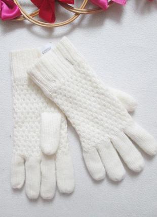 Суперовые тёплые вязаные перчатки на флисе pieces 💜❄️💜1 фото