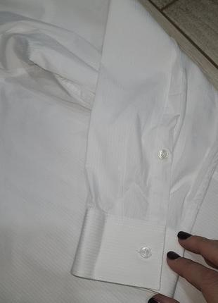 Белая мужская рубашка calvin klein slim fit l-xl10 фото