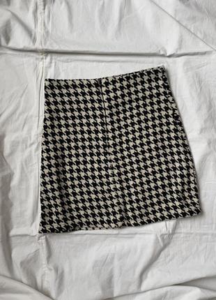Юбка юбка в гусиную лапку3 фото