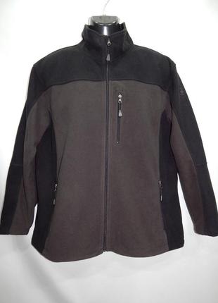 Мужская теплая флисовая кофта-куртка shamp р.52-54 033fmk (только в указанном размере, только 1 шт)1 фото