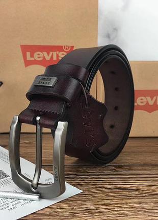 Шкіряний ремінь levi's 6