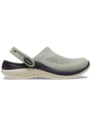 Сабо crocs literide 360 clog elephant black m11-44-28.5 см 206708