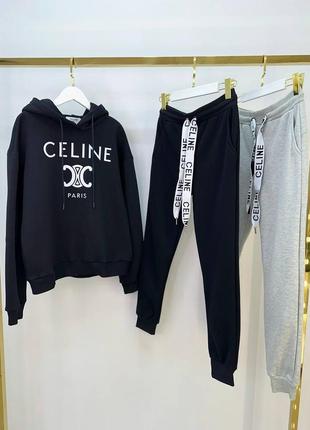 Брендовые отепленные брюки в стиле celine7 фото