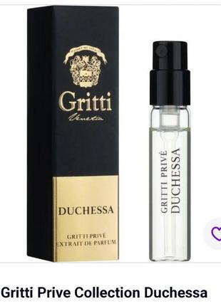 Dr. gritti prive collection duchessa духи (пробник) 2ml