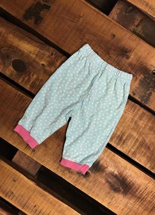 Дитячі бавовняні штани (брюки) у горошок george (джордж 3-6 міс 62-68 см ідеал оригінал)1 фото