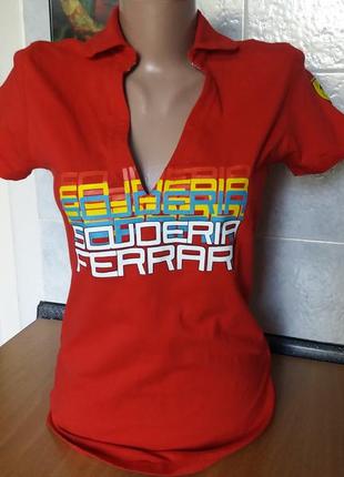 Женская футболка команды scuderia ferrari оригинал1 фото