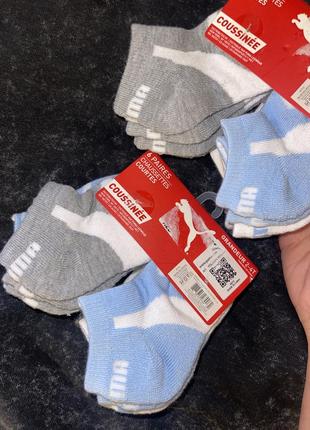 Набір дитячих шкарпеток puma 2-4 рокт дитячі носочки puma2 фото