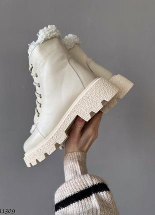 Зимние ботинки с мехом тедди5 фото