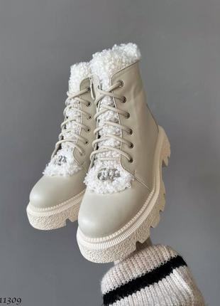 Зимние ботинки с мехом тедди6 фото