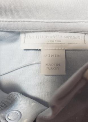 The white company 
человечек слип комбинезон новорожденному малышу мальчику 0-3м 50-56-62см6 фото