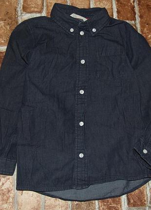 Джинсова сорочка для хлопчика 5 - 6 років