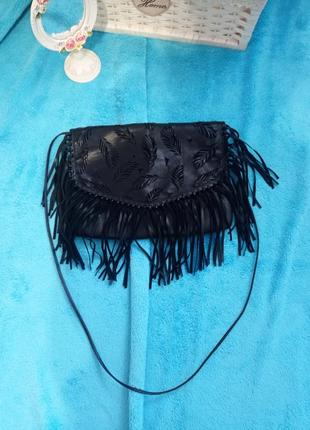 Кожаная женская сумка клатч