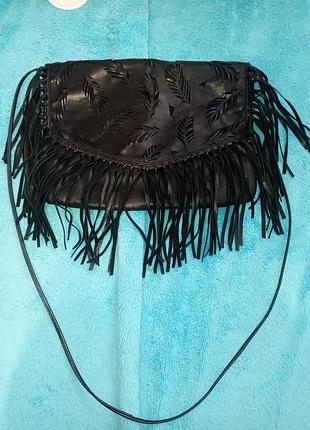 Кожаная женская сумка клатч