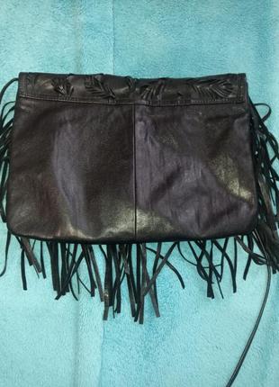 Кожаная женская сумка клатч