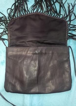 Кожаная женская сумка клатч