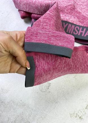 Спортивный кроп-топ gymshark flex dusky pink marl7 фото