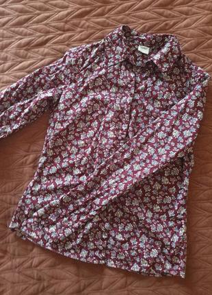 Рубашкая бордовая орнамент esprit s