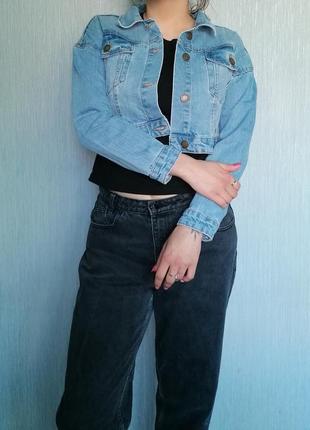 Базова укорочена бавовняна джинсовка j-mojo6 фото