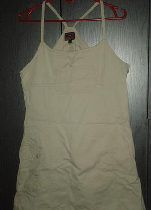 Стильный коттоновый сарафан