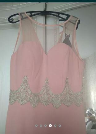 Вечірня рожева сукня6 фото