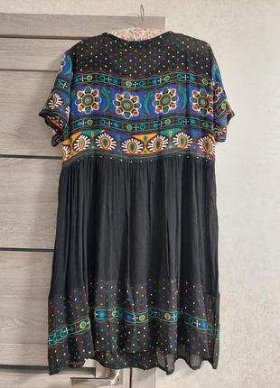Короткое платье - туника в ретро*винтаж стиле boohoo(размер 14-16)8 фото